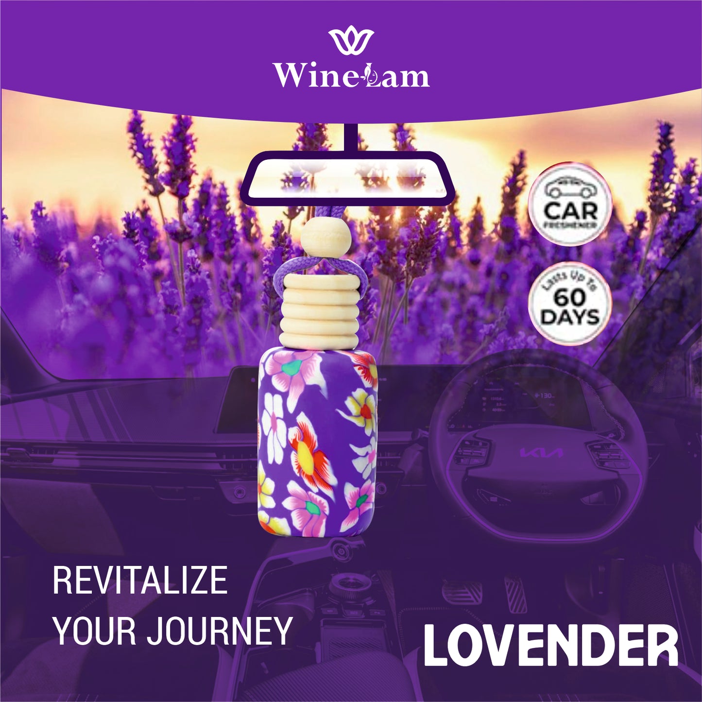 Lovender Floral Car Attar