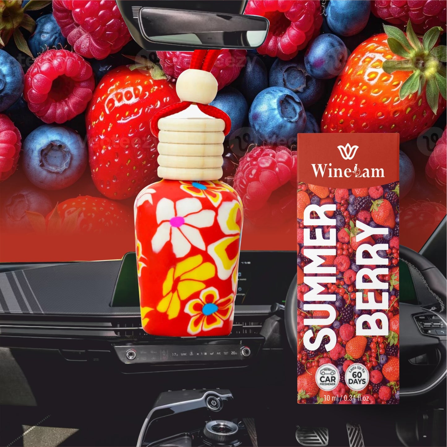 Summer Berry Floral Car Attar