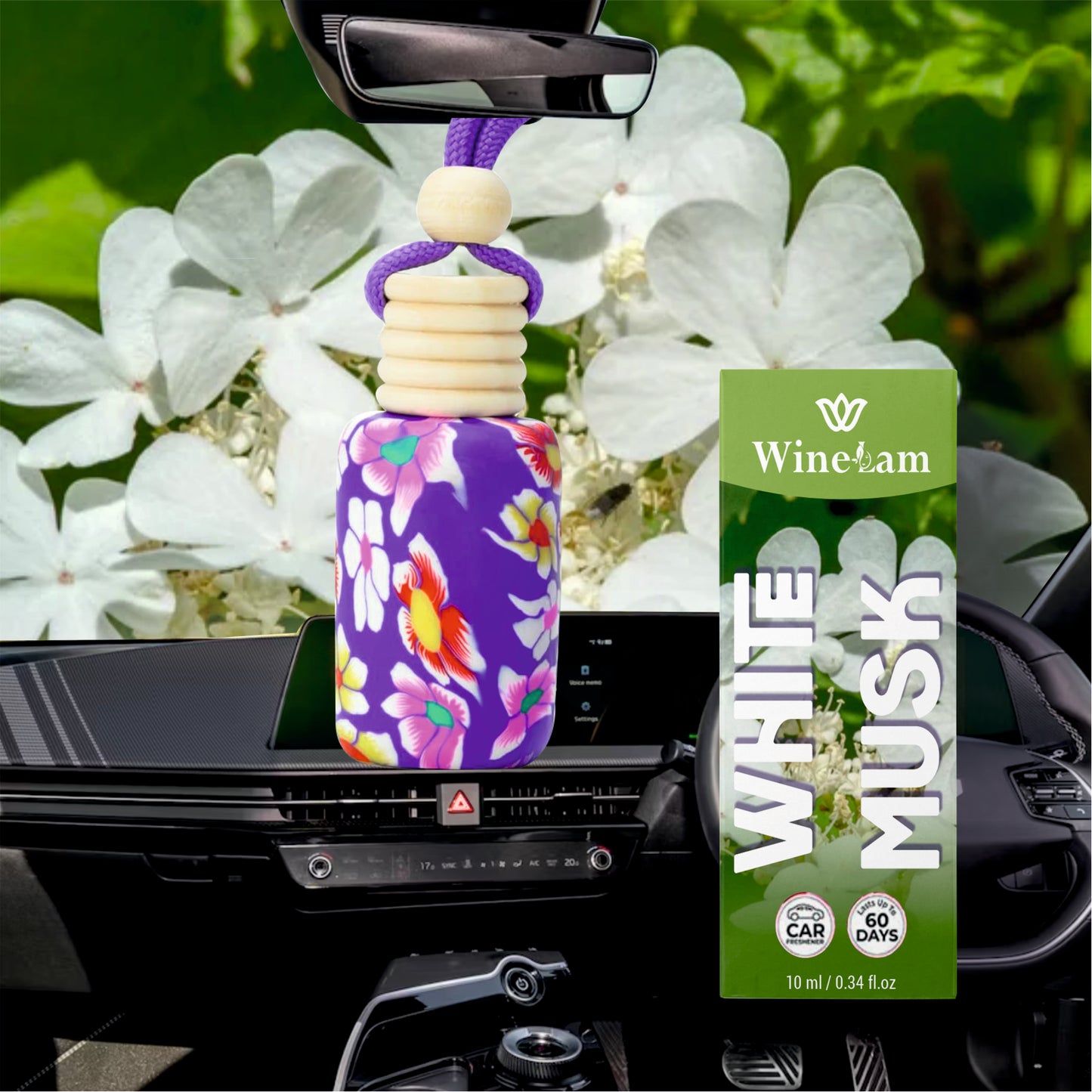 White Musk Floral Car Attar